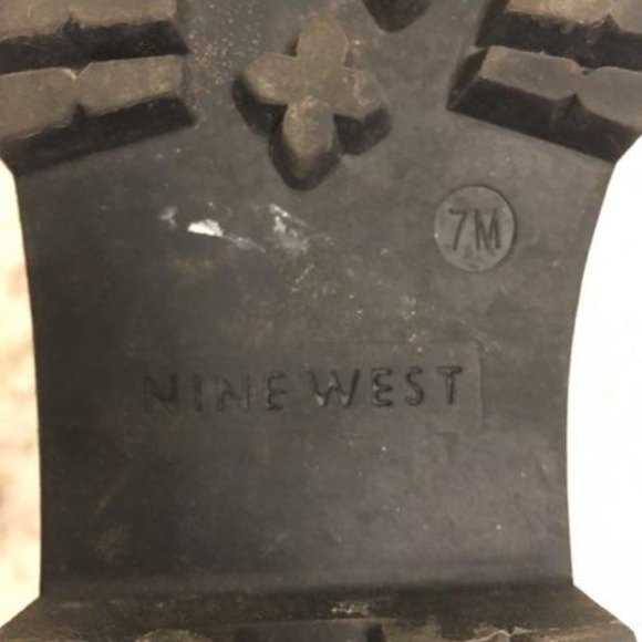 Nine West combat boot with faux shearling tongue - Picture 4 of 4